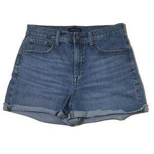 J Crew Jeans Womens Size 27 High Rise Jean Short Cuffed Medium Wash Stretch